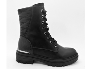 Bottes noires exquises simples et durables pour femmes