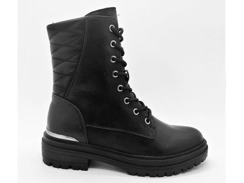 Bottes noires exquises simples et durables pour femmes