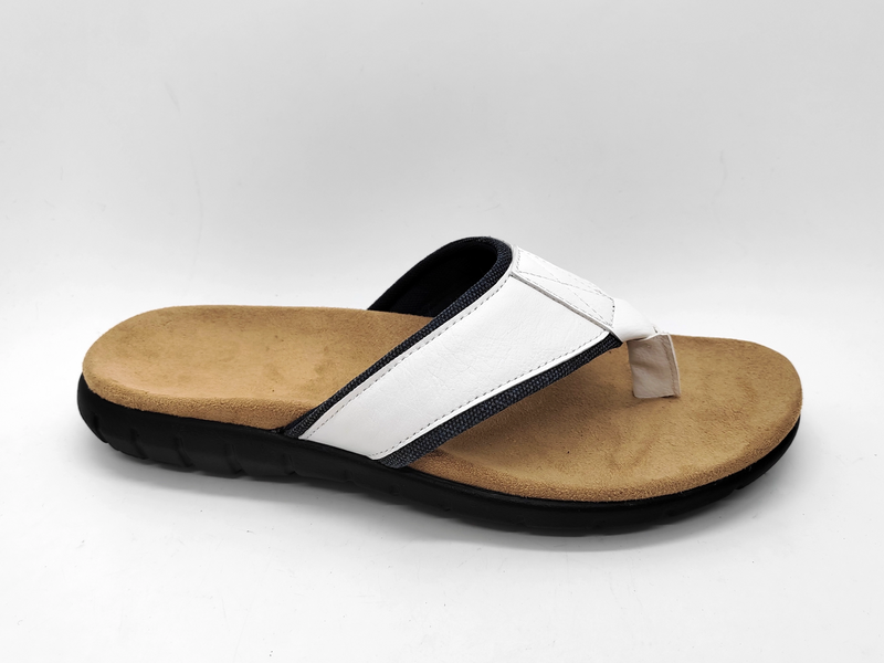 Sandales blanches confortables à effet visuel pour hommes frais