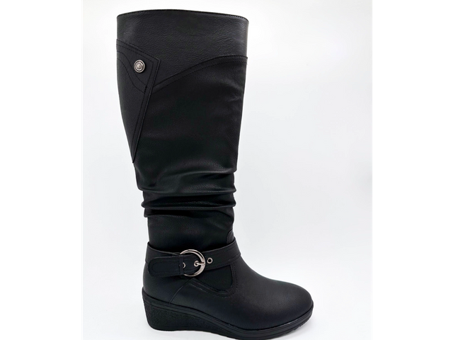 Bottes pour femmes avec boucle haute et chaleur élégante