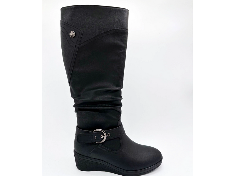 Bottes pour femmes avec boucle haute et chaleur élégante