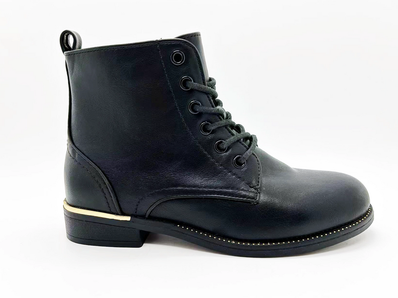 Bottes pour femmes bon marché, noires profondes, antidérapantes, pas faciles à ouvrir