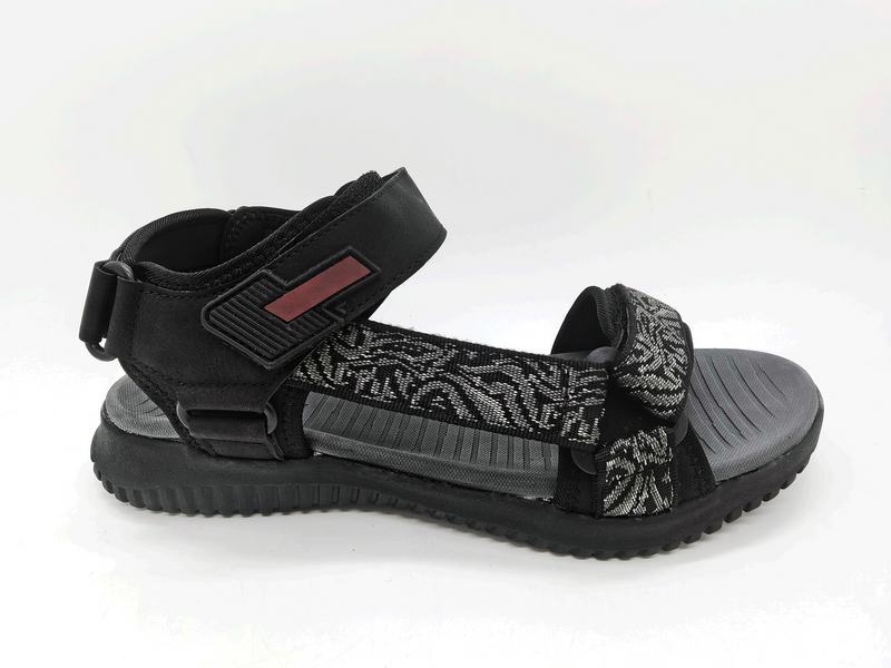Sandales décontractées quotidiennes pour hommes à motif noir
