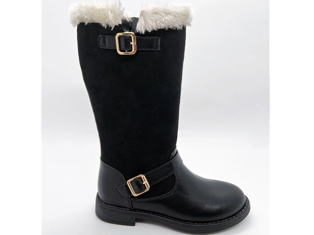 Polaire Noir Confortable Antidérapant Fille