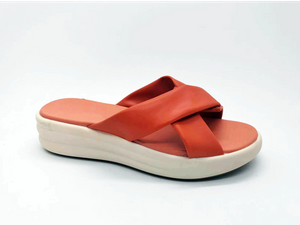 Sandales confortables et animées pour femmes, mode orange