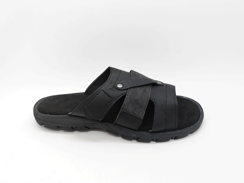 Sandales noires classiques pour hommes, diverses professions, souples