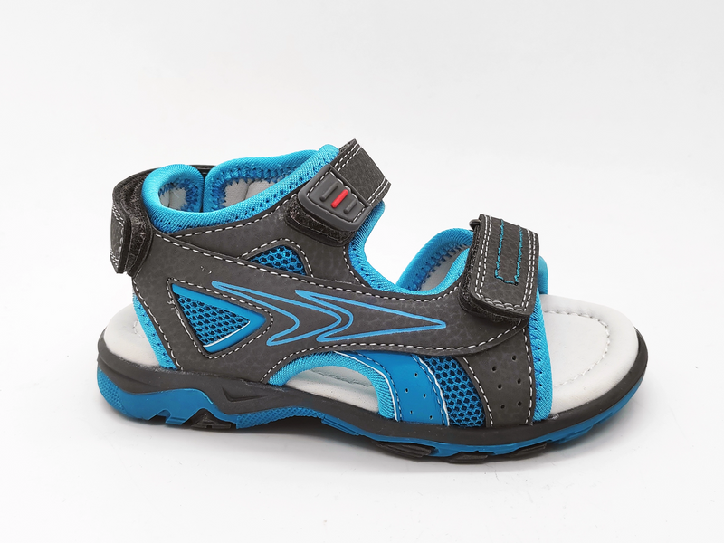 Chaussures d'été antidérapantes bleues, sandales confortables pour garçon