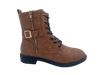 Bottes pour filles en PU uniques marron avec fermeture éclair