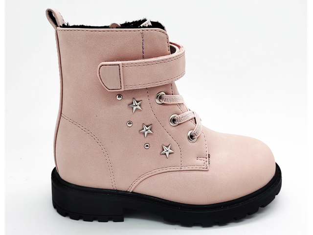 Bottes plates roses pour filles, design confortable et polyvalent